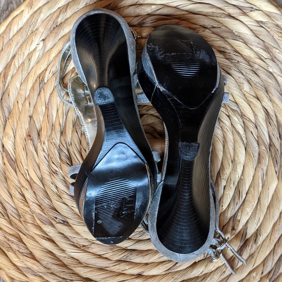 EUC (W6.5) - CARLOS SANTANA Metallic Gladiator Wedge - Picture 4 of 5